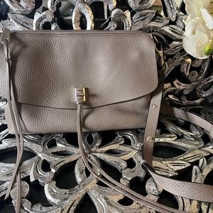 Rebecca Minkoff Darren top zip Grey leather Crossbody